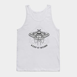 keep it weird hawkmoth Tank Top